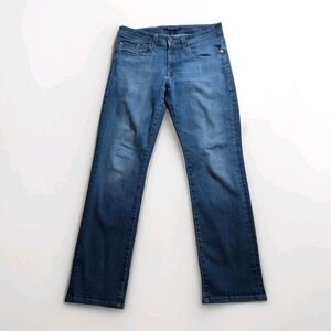 Fidelity Denim Jimmy Slim Straight Leg Jeans Medium Wash Blue Size 34